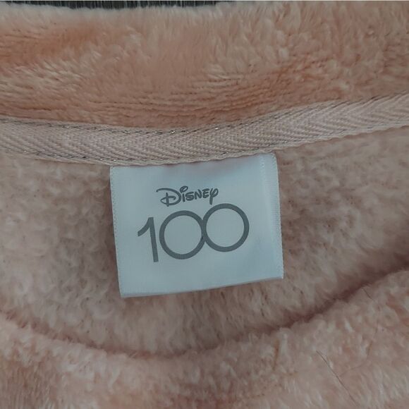 Disney 100 Minnie Mouse Fleece 2 Piece Pajama Set Pink Size L (12-14) - Picture 3 of 7